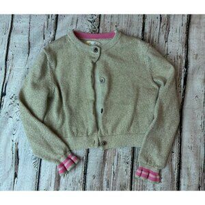 Mini Boden 2-3 Gold‎ Cardigan Sweater